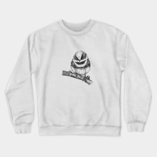 Red Headed Tit Bird Crewneck Sweatshirt